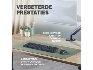 Bureau-onderlegger Fellowes Breyta saliegroen 80x40cm - 12
