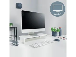 Ergo monitorstandaard, wit - 2