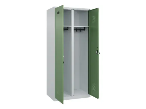 locker voor scheiding van kleding,HxBxD 1850x800x500mm,2vak