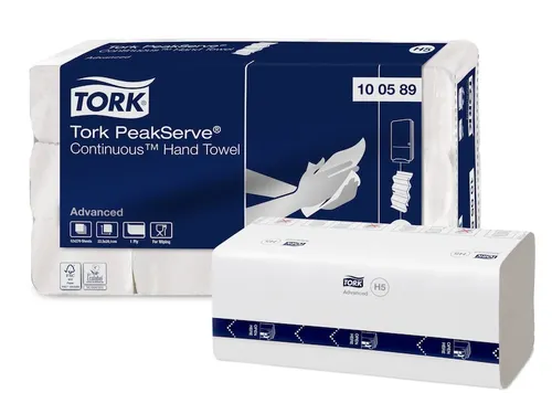 Tork 100589 PeakServe Continu Handdoek Advanced H5 1-laags 12x270 vel