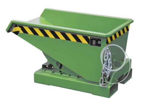 Kiepbak 0.15m³ Hxbxd 550x640x960mm Afrolautomaat Gelakt Ral6011