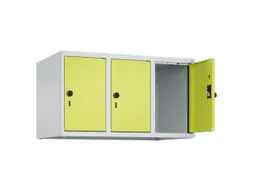 opzetkast,v. locker,3vak.,vak B 300mm,HxBxD 500x900x500mm,draaigrendel