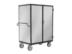 kastwagen,draagverm. 500kg,laadvl. LxB 1134x745mm,duwbeugel,RAL7043