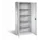 universele kast,HxBxD 1950x890x415mm,4xStalen bodem,cilinderslot