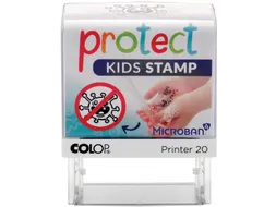 printer 20 Microban, Protect kids stamp