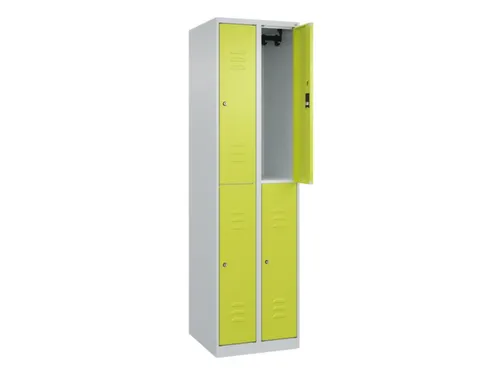 dubbeldekse locker,HxBxD 1850x500x500mm,2x2vak.,vak B 250mm