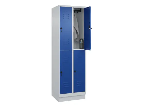 dubbeldekse locker,HxBxD 1950x600x500mm,2x2vak.,vak B 300mm