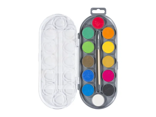 Verfdoos Bruynzeel Kids 12 kleuren waterverf