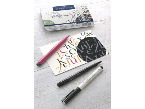 Tekenstift Faber-Castell Pitt Artist Pen kalligrafieset 8x