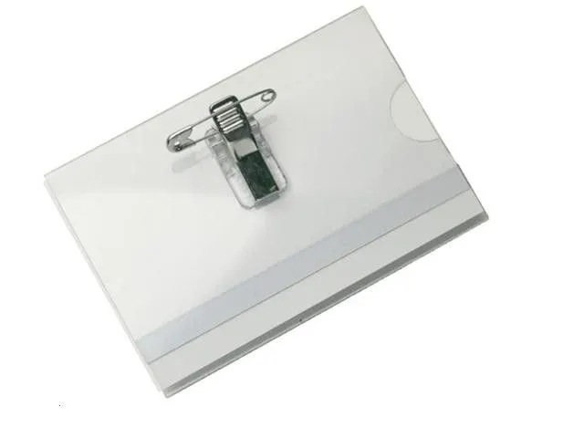 Badge 58x90mm Met Clip en Speld 50 Stuks