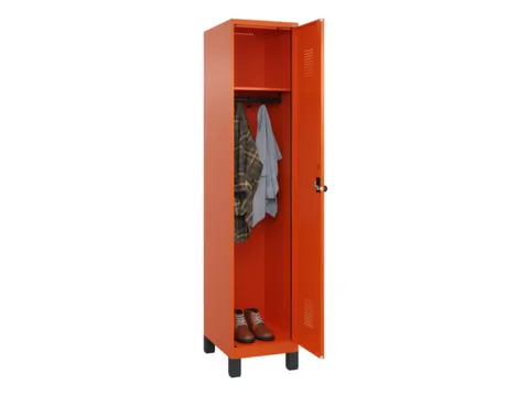 locker,HxBxD 1950x400x500mm,1vak,vak B 400mm,draaigrendel,voeten