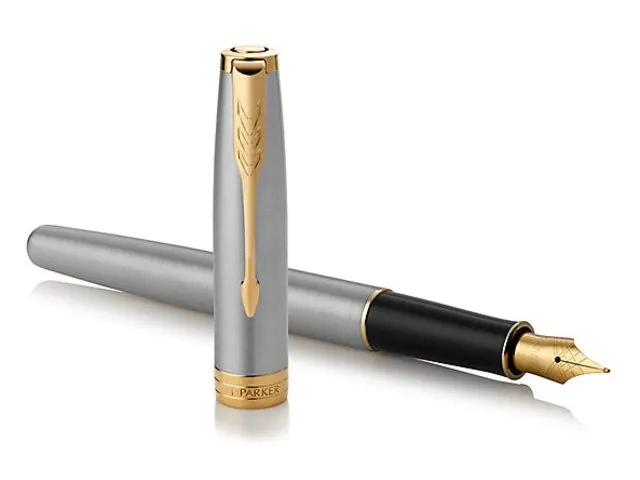 Vulpen Parker Sonnet Stainless steel GT Fijn