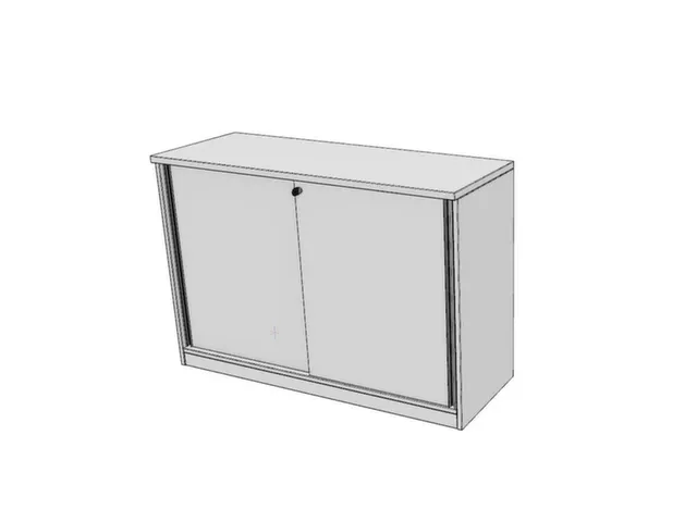 schuifdeurkast,HxBxD 825x1200x445mm,Bl-wit