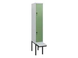 Dubbeldekse dekenkist,HxBxD 1950x300x815mm,1x2vak.,vak B 300mm