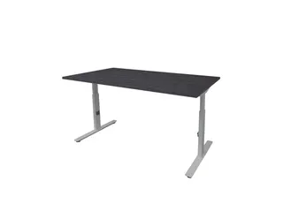 Bureau Linesto Plus Hoogte instelbaar 120x80 houtprint schaduw alu - 1