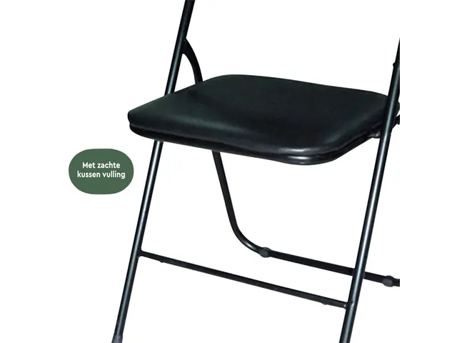 Chaise pliante BRASQ FC100 noir