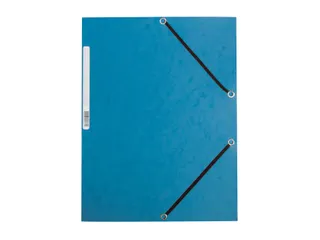 Elastomap A4 Met 3 Kleppen Karton Blauw Voor 200 Vel Pak 10 Stuks - 1