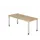 In hoogte verstelbaar bureau,HxBxD 680-760x1800x800mm,blad eiken