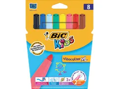 Kleurstiften BicKids Visacolor XL assorti blister à 8 stuks