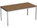 Bureau Hxbxd 720x1600x800mmm Bladdecor Noten Frame Ral9006