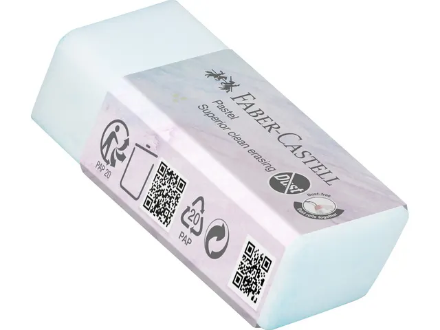 Gum Faber-Castell stofvrij pastel display 20 stuks assorti kleuren