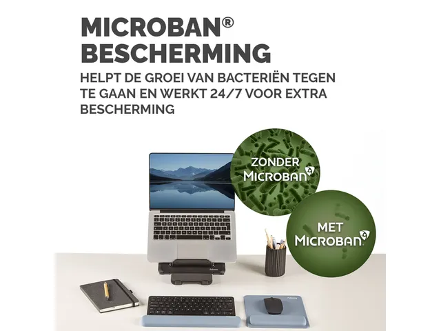 Polssteun Fellowes Breyta compact blauw 6x32cm