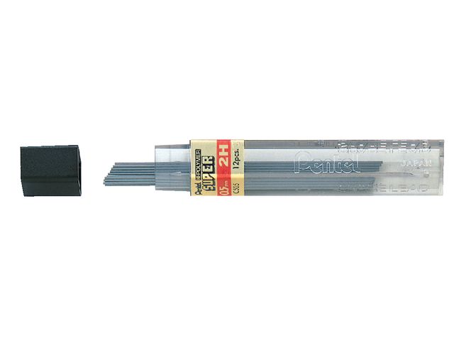 Potloodstift Pentel 0.5mm zwart per koker 2H | PotlodenWinkel.nl