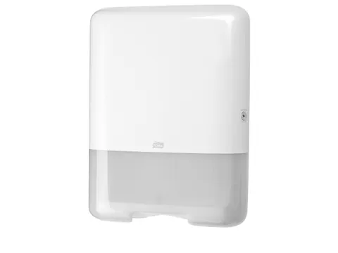 Tork 553000 H3 C-vouw en Z-vouw Handdoek Dispenser Elevation Wit