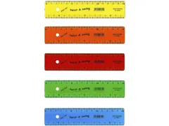 Liniaal Standardgraph 15cm flex assorti 25 stuks assorti