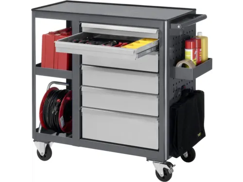 werkbank,HxBxD 950x960x450mm,metaalblad,draagverm. 450kg