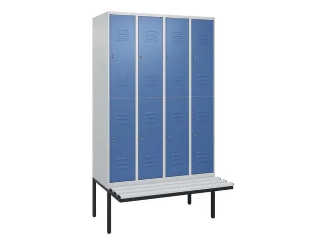 Dubbeldekse dekenkist,HxBxD 2120x1200x815mm,4x2vak.,vak B 300mm