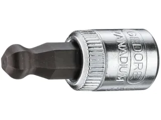 IN 20 K 4 Schroevendraaierbit inzet 1/4 inch kogelkop binnenzeskant 4m - 1