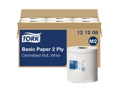 Poetsrol Tork 2-laags Wit Universal 121206