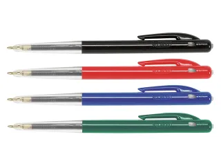 Balpen Bic M10 medium assorti blister à 10+4 gratis - 2