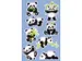 Kleurrijke stickers, deze 3D sticker is gemaakt van gekleurd bedrukt z