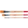 Aquarelpenselen Polyester Plat Set Van 3