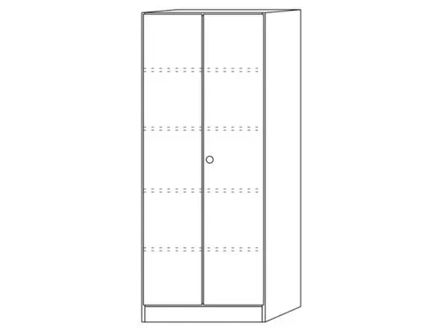 kantoorkast,HxBxD 2004x800x420mm,4xhouten vloer,5ordnerhoogte