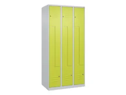 Z-garderobekast,HxBxD 1850x900x500mm,vak B 150/300mm,cil.-slot