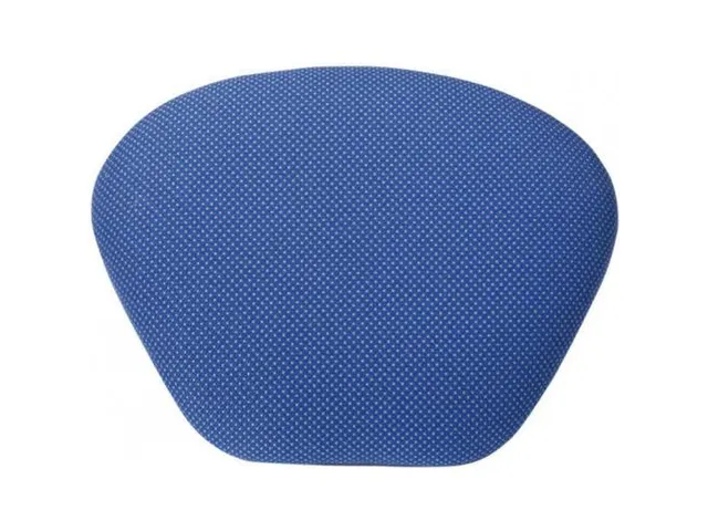 Stahulp Staalbuis Beklede Zitting Onderstel Zwart Textiel Blauw