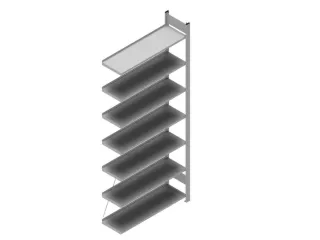 dossierstelling,aanbouwveld,HxBxD 2350x1010x335mm,vaklast 60kg - 1