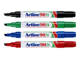 Viltstift Artline 90 Schuin 2-5mm Blauw - 4