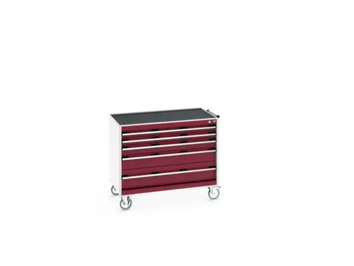 ladekast HxBxD 880x1050x650mm 5laden romp RAL7035 front RAL3004