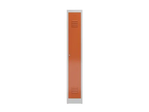garderobekast,HxBxD 1800x310x500mm,1vak,klink,sokkel,romp RAL7035
