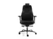 Chaise de bureau 24 heures Assise cuir Noir