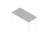 In hoogte verstelbaar bureau,HxBxD 680-760x1600x800mm,blad grijs