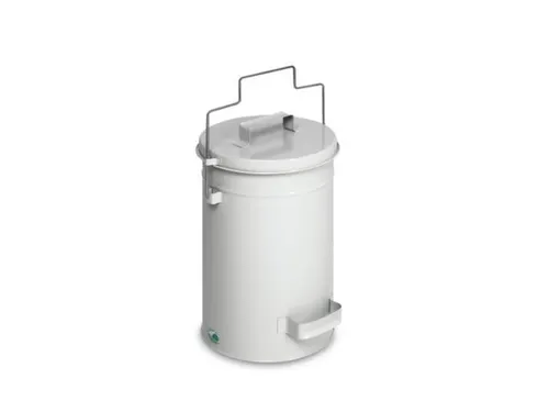 veiligheidsafvalbakken,25l,HxØ 500x270mm,romp staal RAL7035