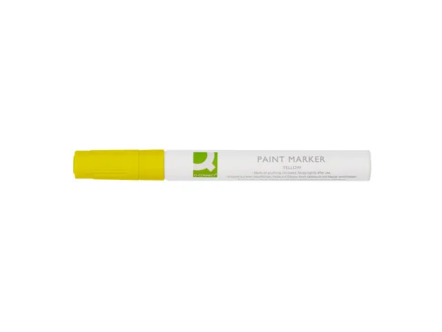 Q-CONNECT Paintmarker op oliebasis ronde punt 2-3mm Geel