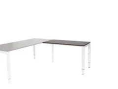 Domino Aanbouw Hoogte Verstelbaar 1200x600mm Robson Eiken 25mm Wit