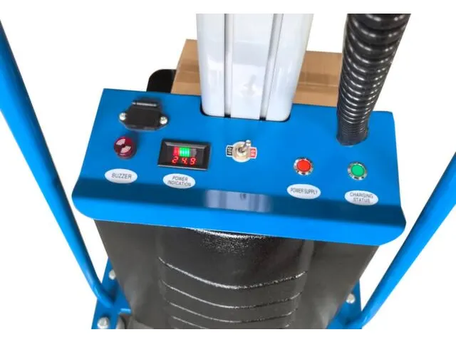 élévateur électrique,force 100kg,plateforme Lxl 600x470mm,4 roul.