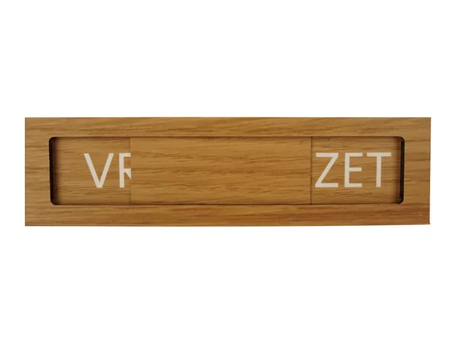 Premium Schuifbord Houtlook Vrij Bezet 150x40mm